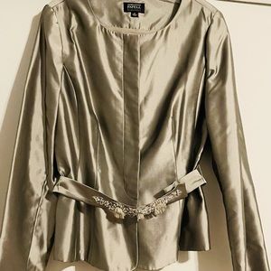 Beautiful silver jacket great for any event , worn once 🙌
